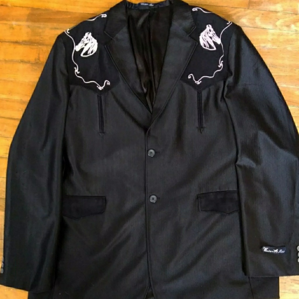 Vintage Suit Western Suit Jacket Rockabilly